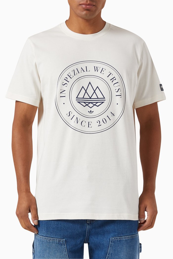 

SPZL MOD Trefoil 10 T-shirt in Organic Cotton Jersey, Neutral