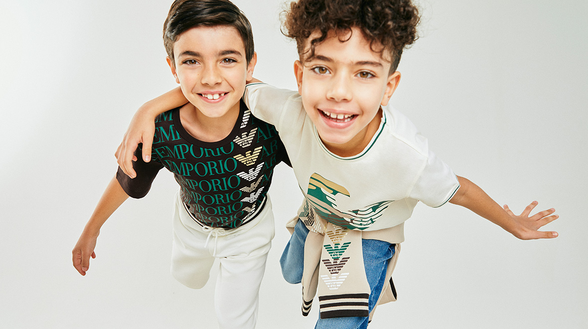 Kids shop armani tops