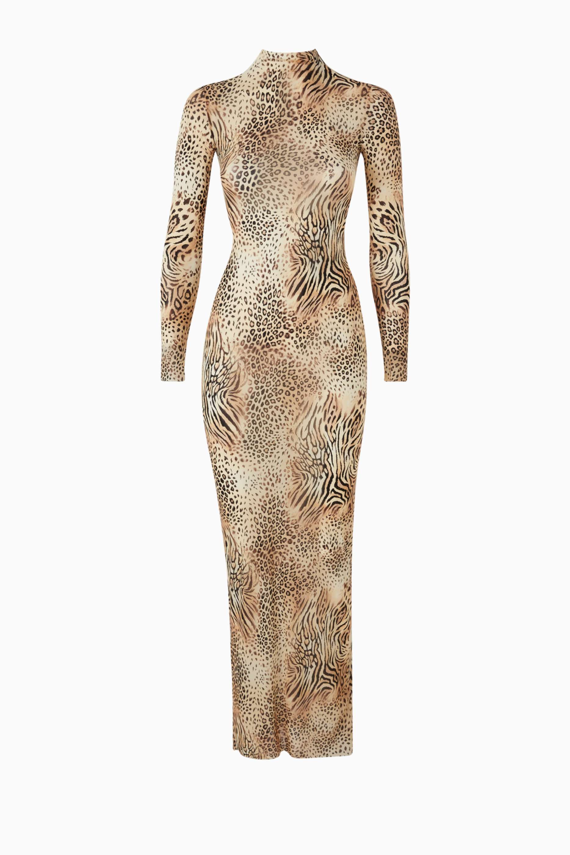skims milky sheer high neck dress Skims Milky Sheer High Neck Midi Dress