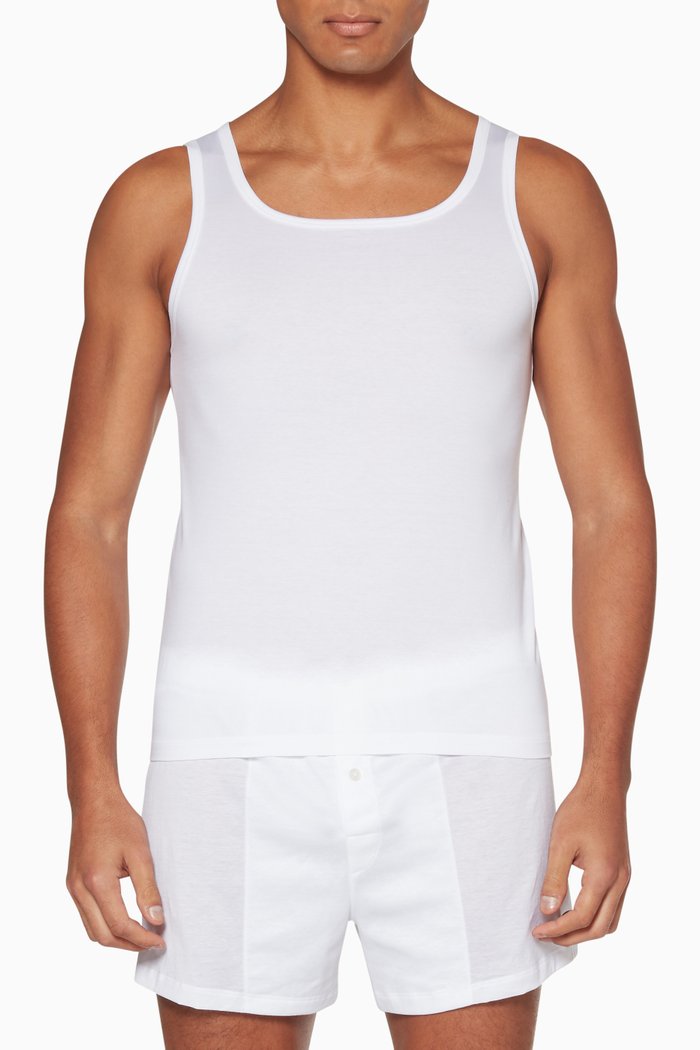 

White Cotton Sensation Tank Top