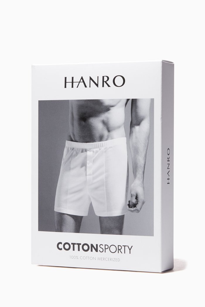 

White Cotton Sporty Boxers