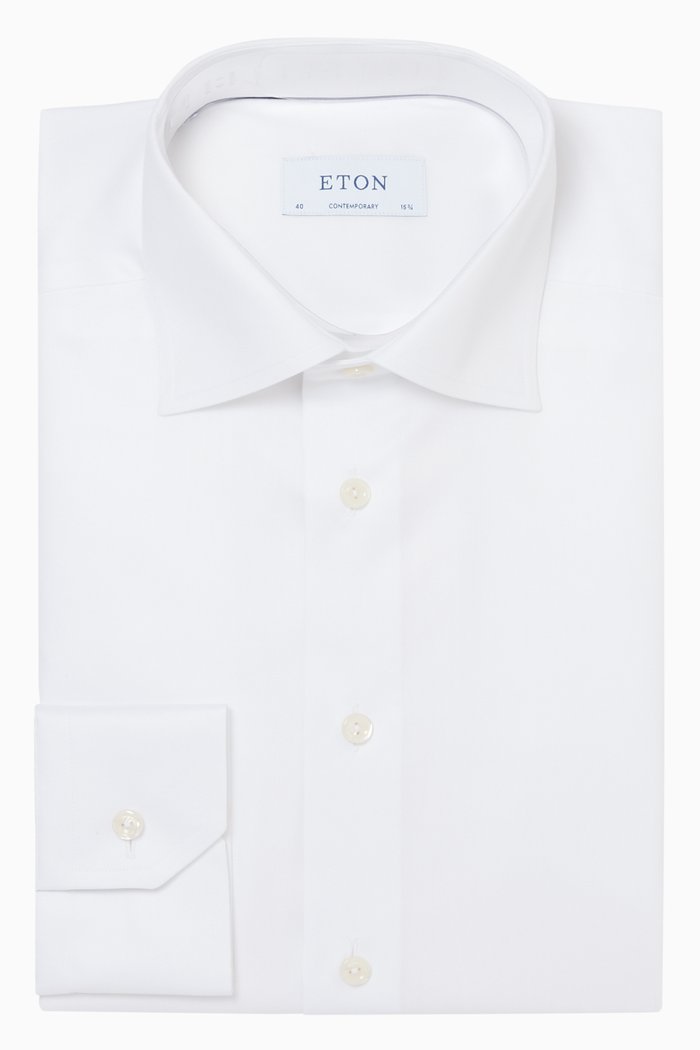 

Contemporary-Fit Cotton Shirt, White