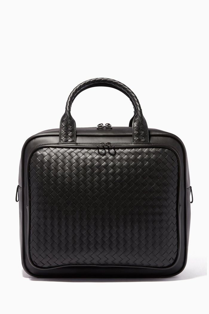 

Black Intrecciato Carry On Briefcase