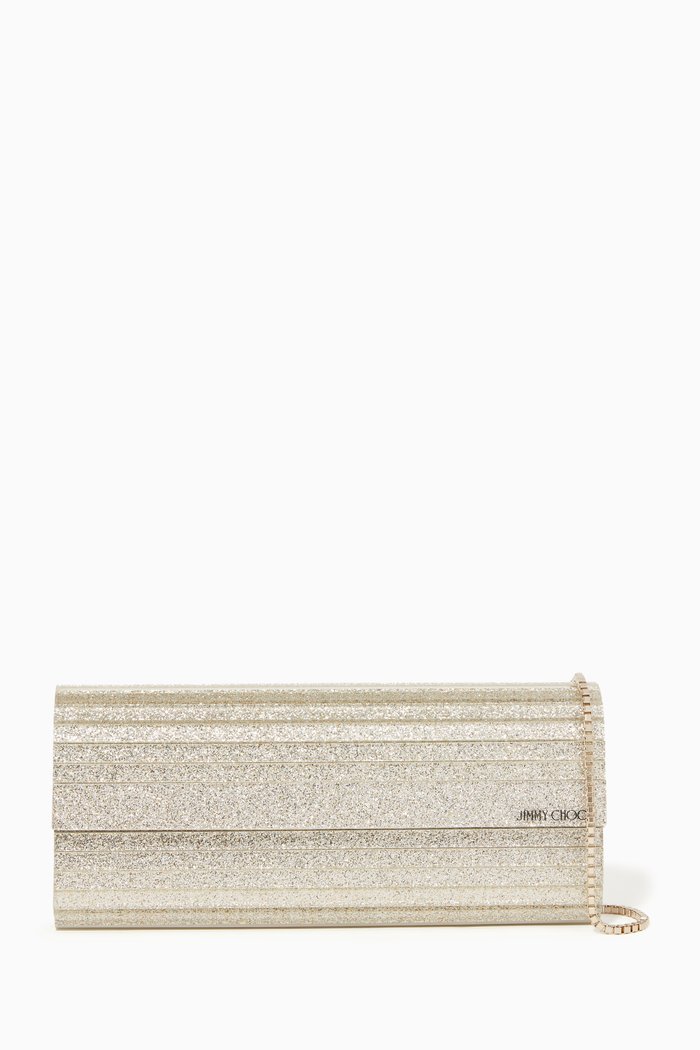 

Sweetie Glitter Acrylic Clutch Bag, Neutral