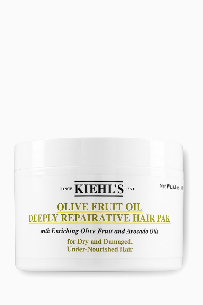Olive Fruit Oil Deeply Repairative Hair Pak, 240ml, Colourless
