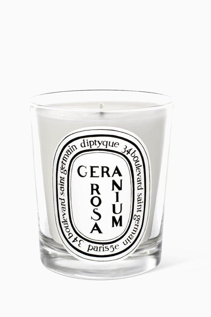 

Geranium Rosa Candle, 190g, Colourless