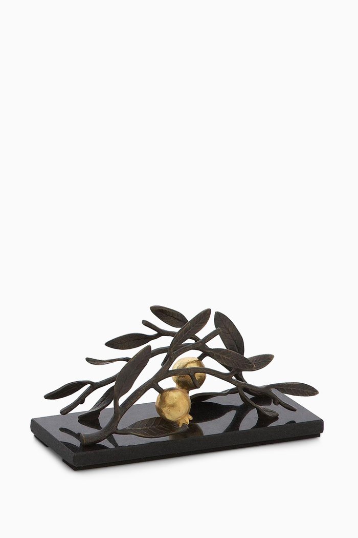 Pomegranate Vertical Napkin Holder, Black