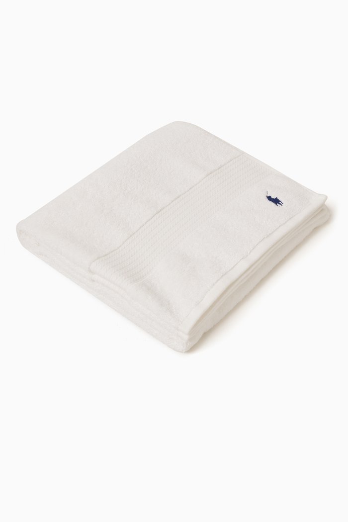 

Player Bath Towel in Terry Cotton, White