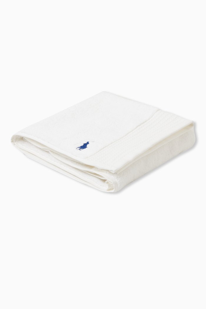 

Signature Pony Bath Mat in Cotton, White