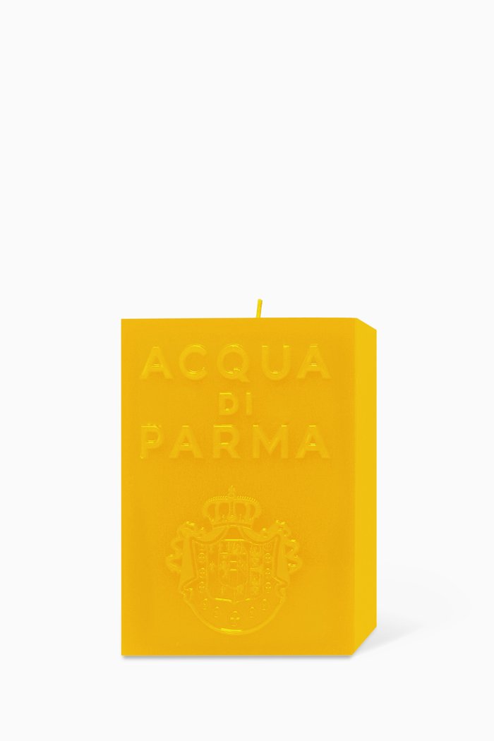 

Colonia Yellow Cube Candle, 1000g, Colourless