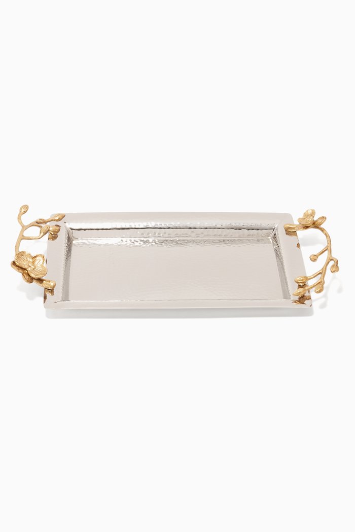 

Golden Orchid Mini Tray, Gold
