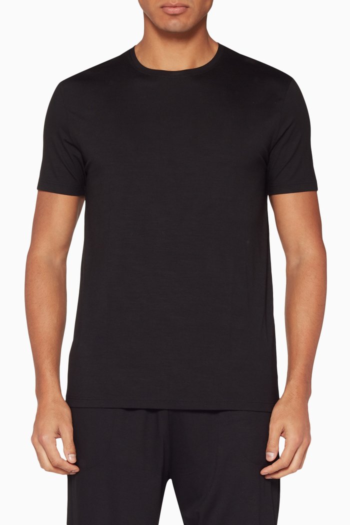 

Black Micro-Modal Basel T-Shirt
