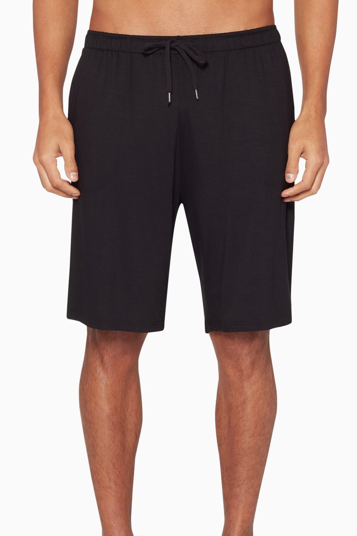 

Black Micro-Modal Basel Shorts