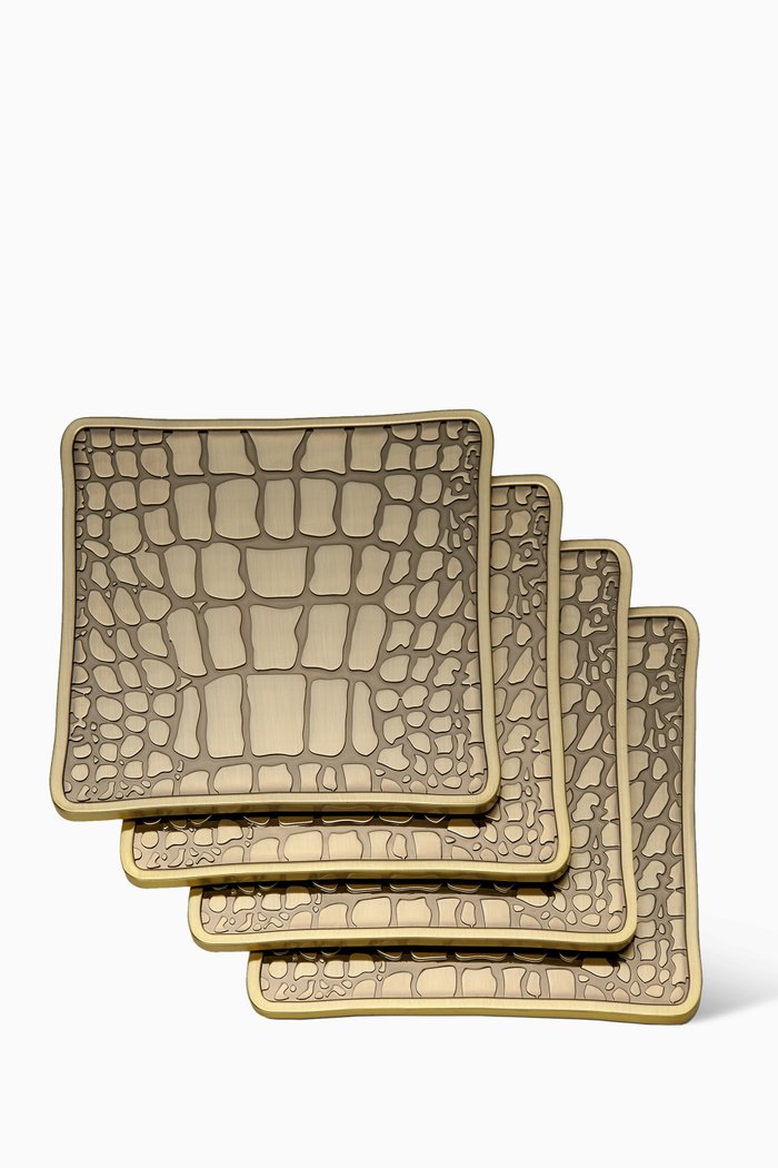 

Crocodile Coasters, Set of 4, Multicolour