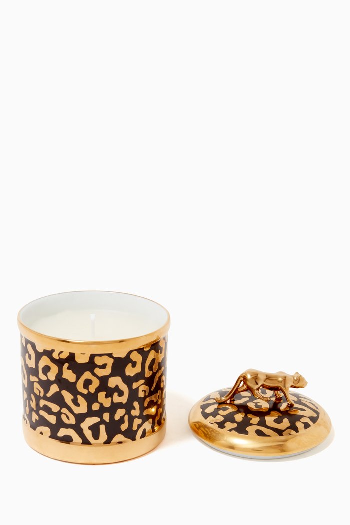 

Leopard Candle in Limoges Porcelain, Multicolour