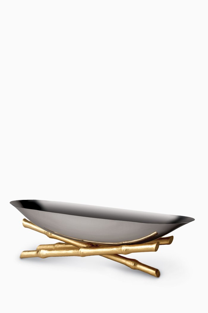 

Large Bambou Serving Boat, Multicolour