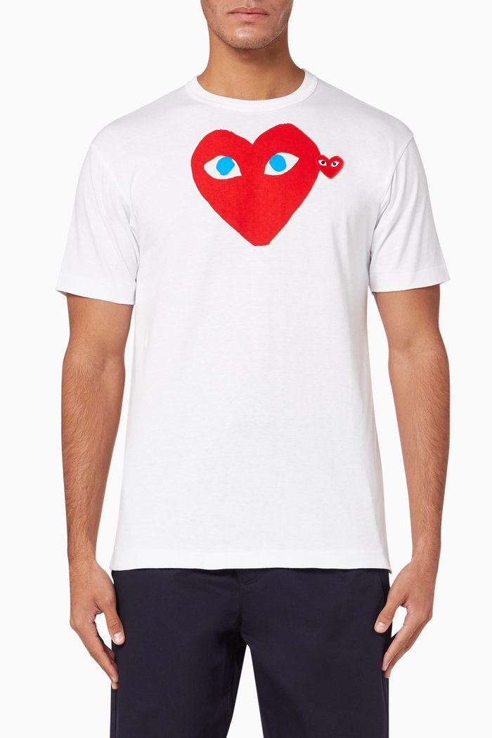 

Heart Eyes Cotton T-Shirt, White