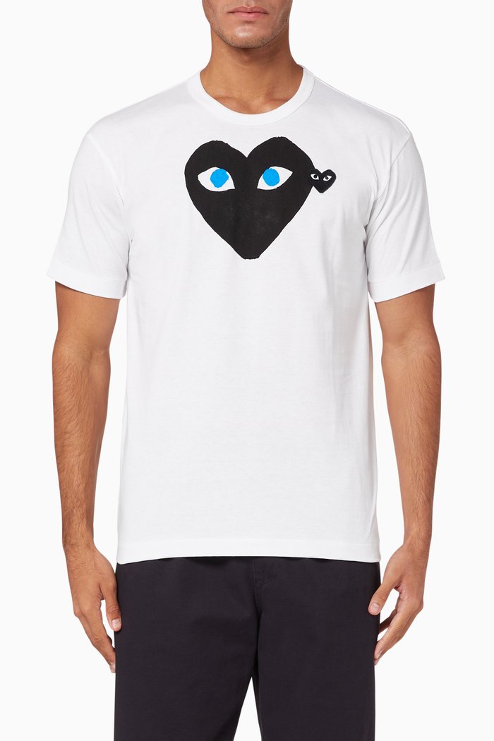 

Heart Eyes Cotton T-Shirt, White