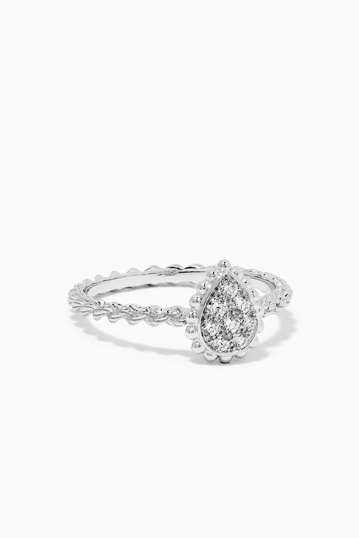 

Serpent Bohème XS Motif Diamond Ring in 18kt White Gold, Silver