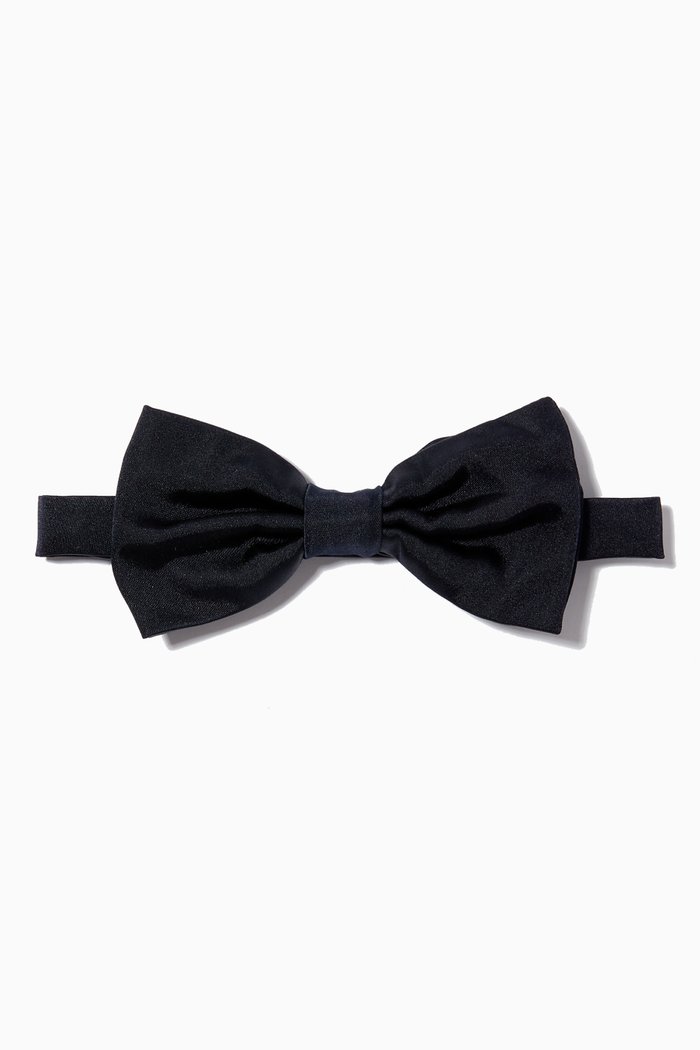 

Silk Satin Bow Tie, Blue