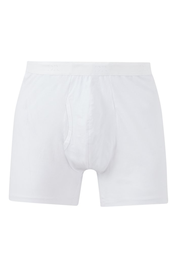 

Jack Pima Cotton Stretch Boxer Briefs, White