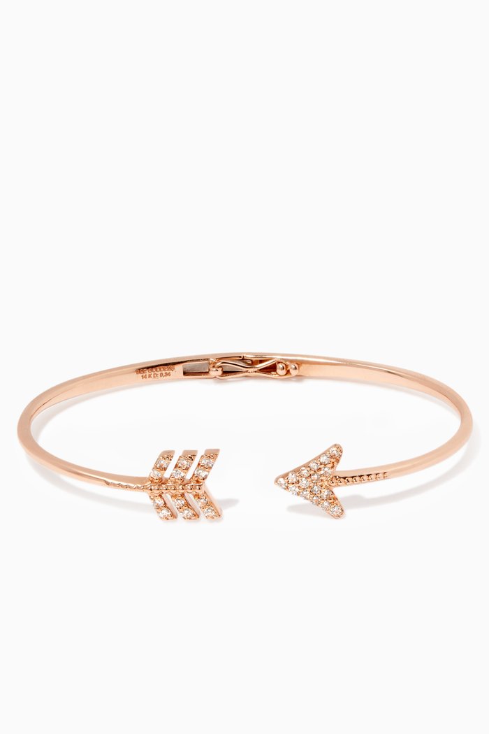 

Rose-Gold & Diamond Eros Arrow Bangle