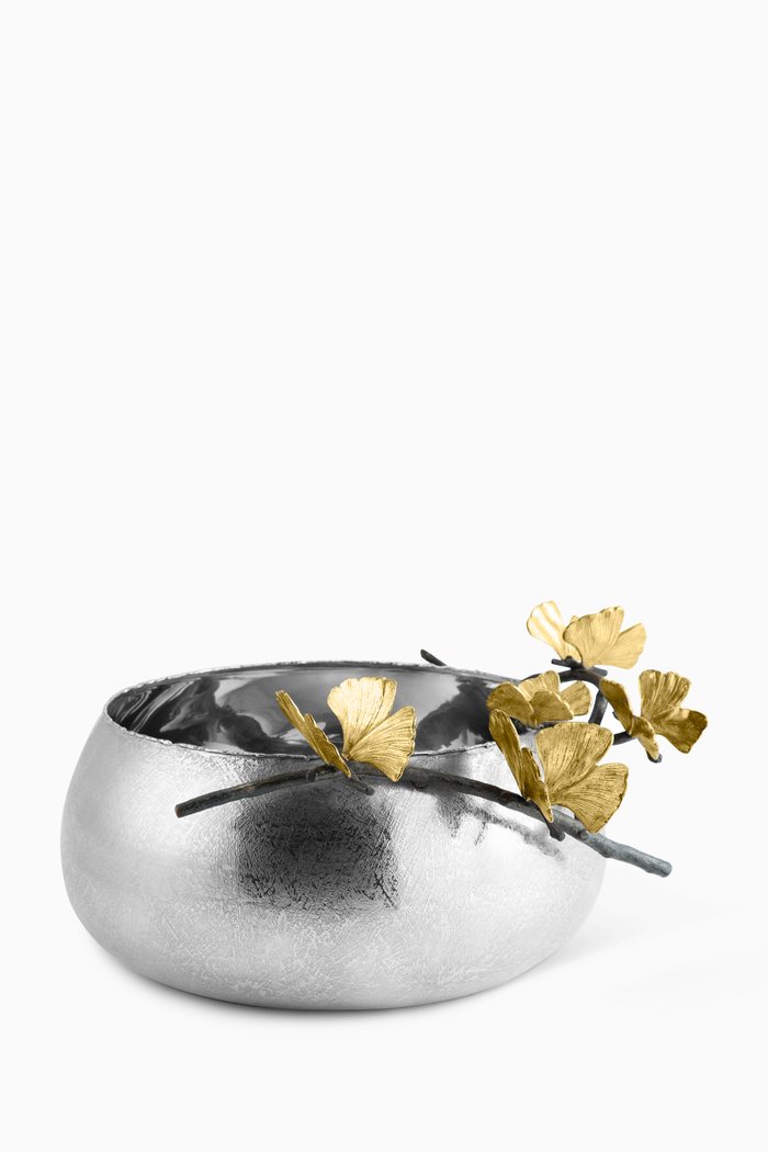 

Ginkgo Butterfly Bowl, Silver