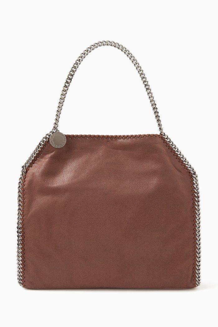 

Small Falabella Tote Bag in Shaggy Deer, Neutral