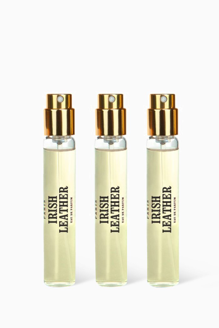 

Irish Leather Eau de Parfum Travel Spray, 3 x 10ml, Colourless