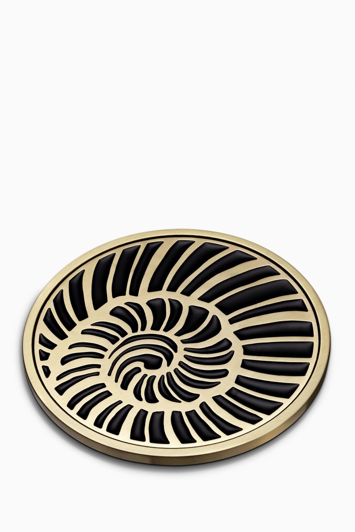 Seashell Coasters, Set of 4, Gold
