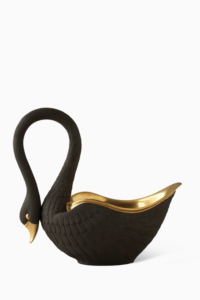 

Large Swan Bowl, Black