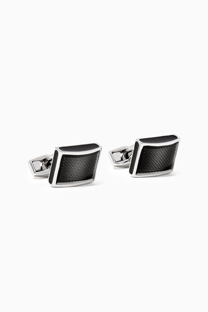 

Rettangolo Ice Cufflinks, Black