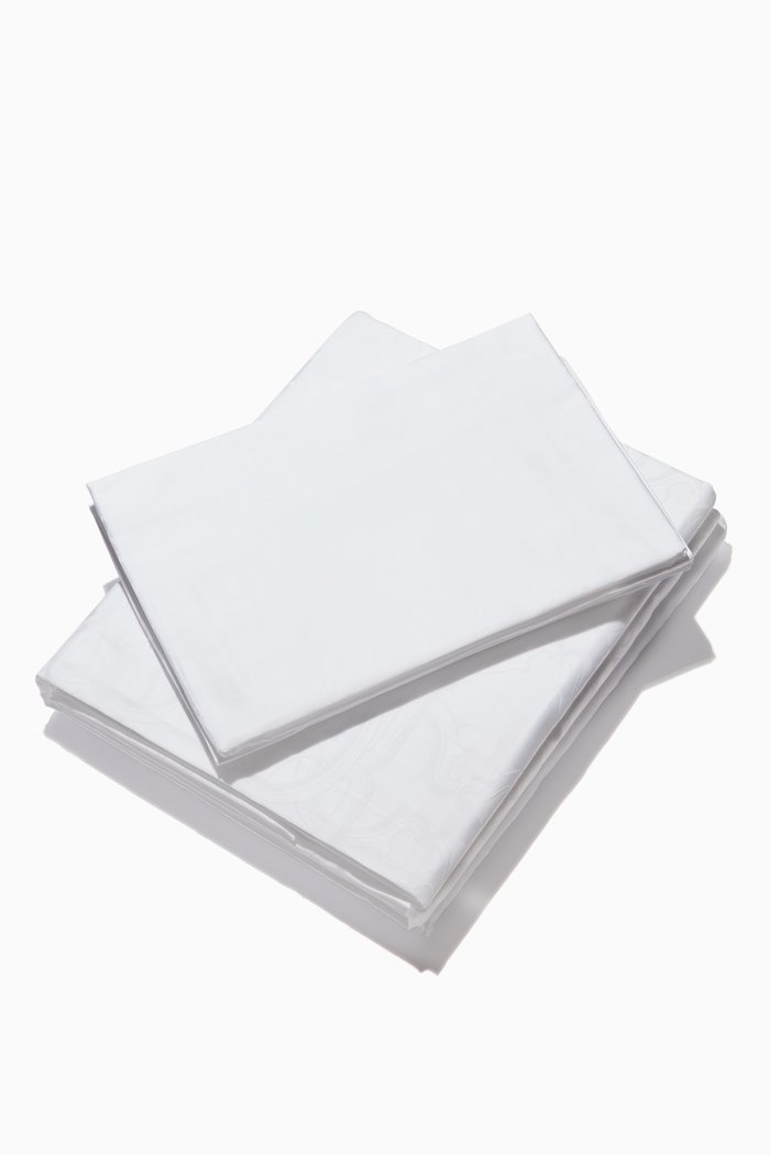 

White Logo 001 Super King-Sized Duvet & Sheet Set