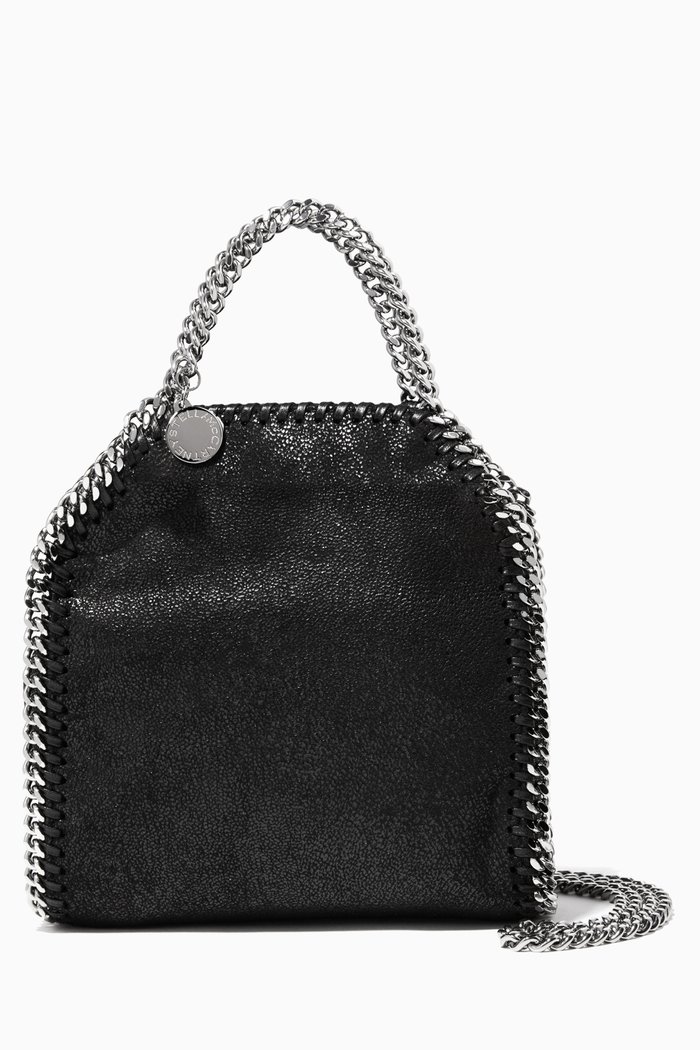 Black Falabella Shaggy Deer Tiny Shoulder Bag