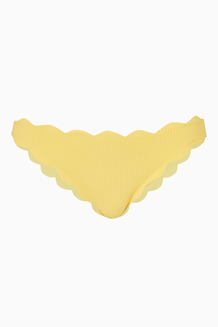 

Antibes Reversible Bikini Bottom in Textured Nylon, Yellow