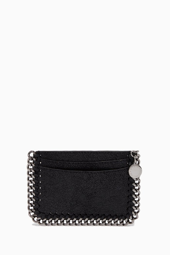 

Falabella Cardholder in Shaggy Deer, Black