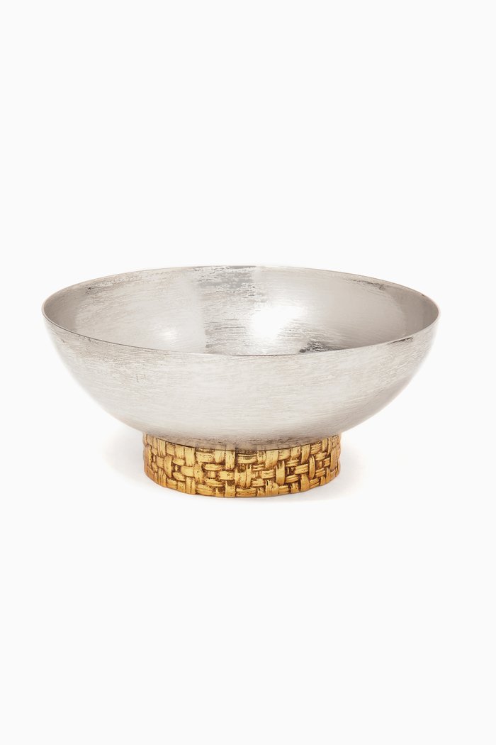 

Palm Nut Bowl, Silver