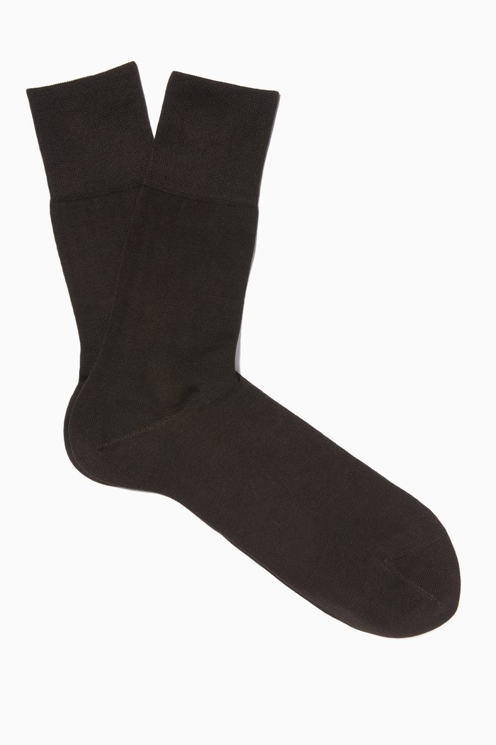 Brown Cotton Tiago Socks