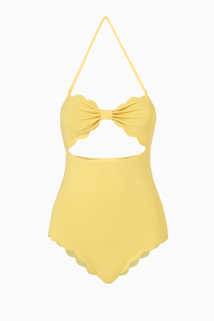 

Antibes Swimsuit in Textured Nylon, Yellow