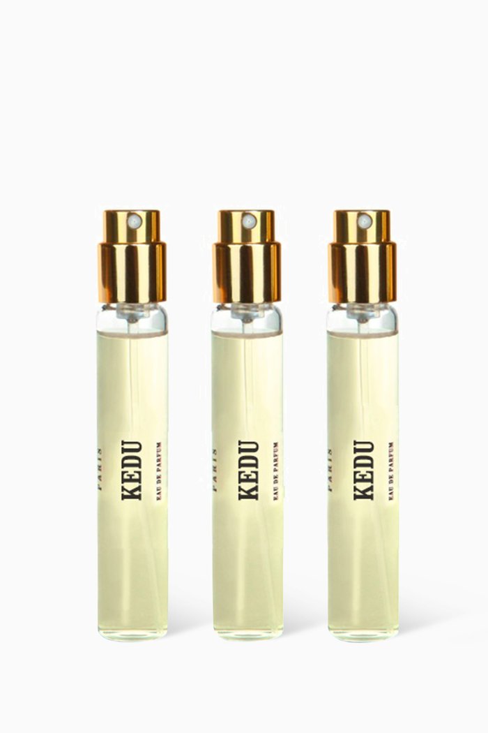 

Kedu Eau de Parfum Travel Spray, 3 x 10ml, Multicolour