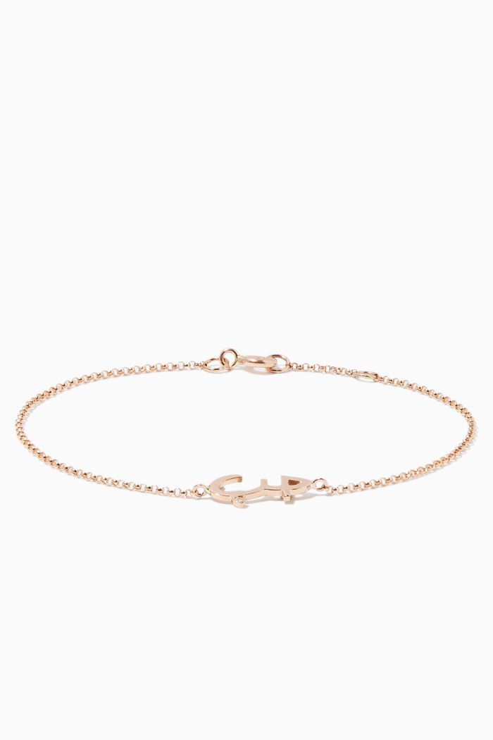 Rose-Gold & Diamond Hob Bracelet