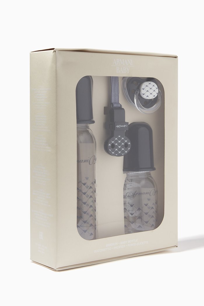 

Logo Baby Bottles & Pacifier Gift Set, Blue