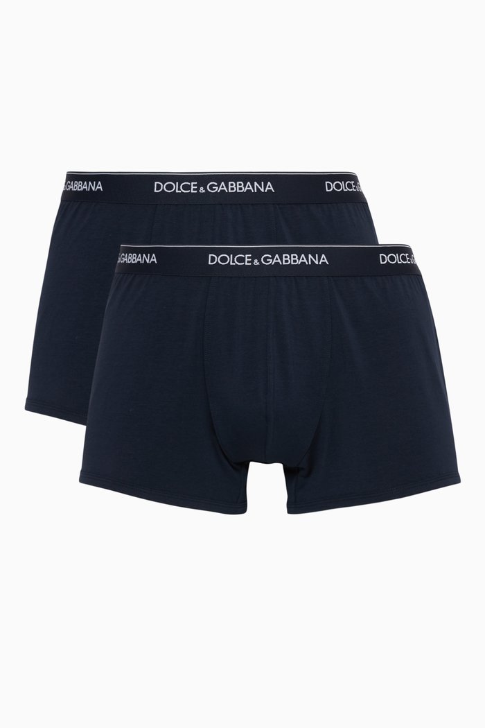 

Blue Logo Waistband Boxers, 2-Pack