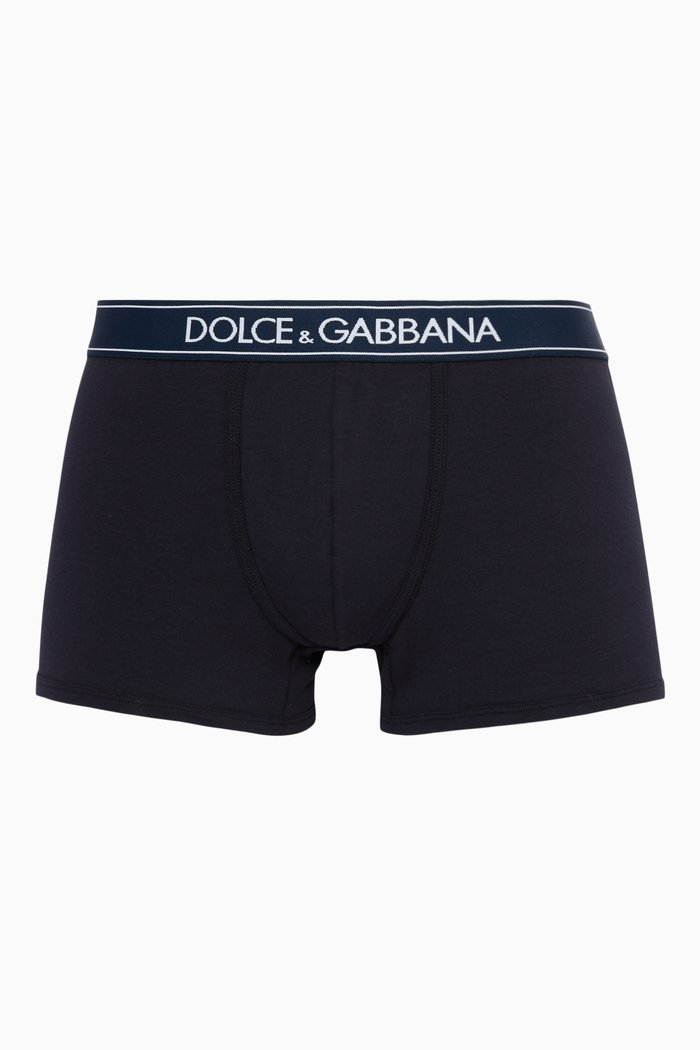

Navy Pure Cotton Boxer Shorts, Blue