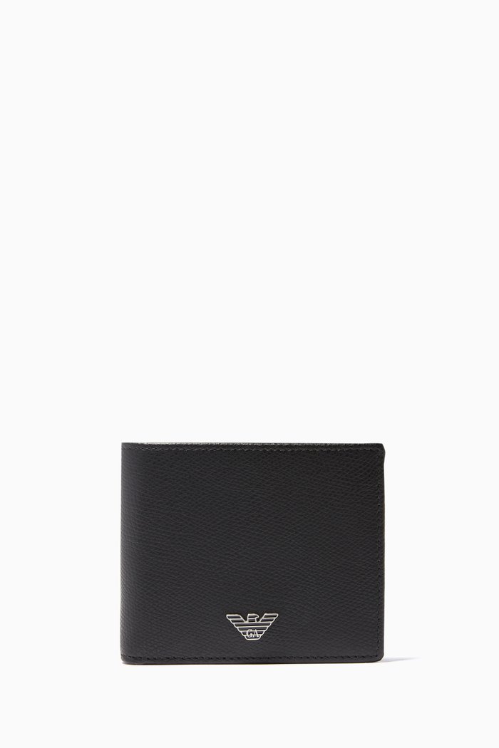 

Black Logo Leather Wallet