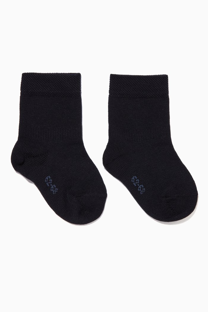 

Navy Sensitive Baby Ankle Socks, Blue