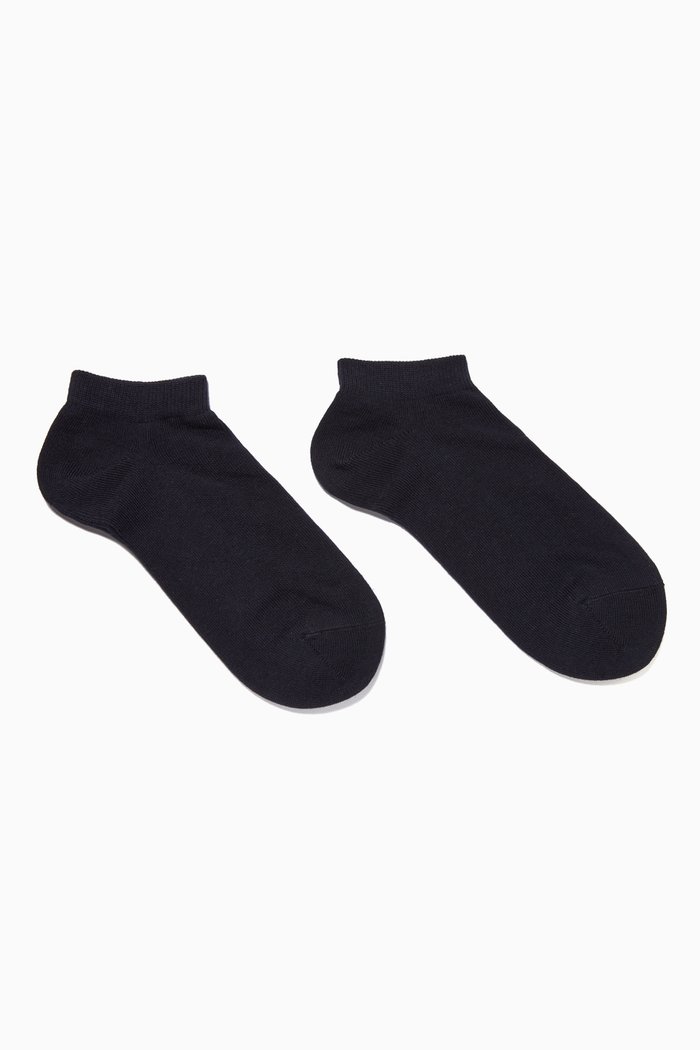 

Navy Family Kids Sneaker Socks, Blue