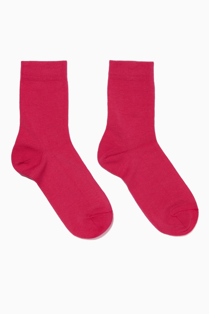 

Dark-Pink Family Kids Socks