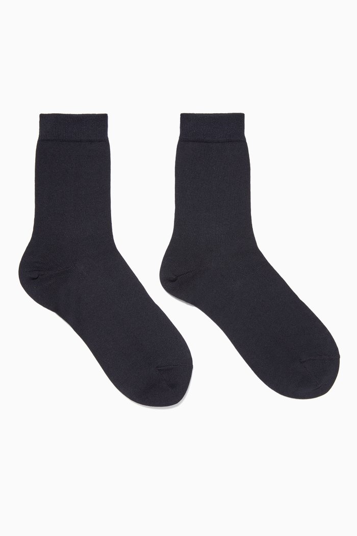 

Navy Finesse Kids Socks, Blue
