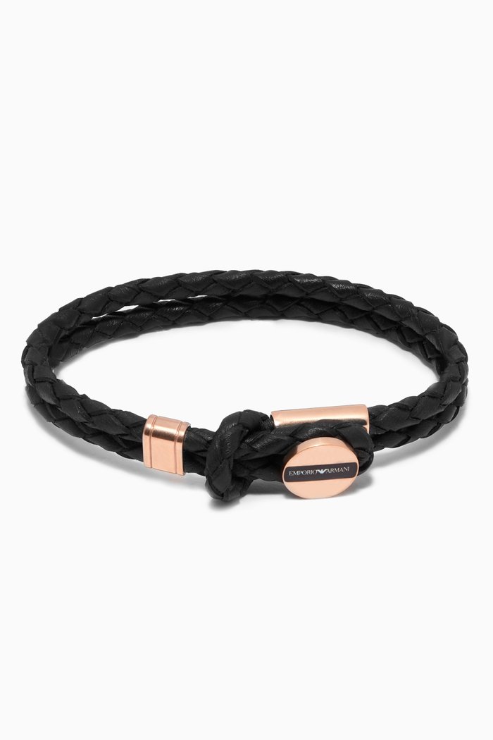 

Braided Signature Bracelet in Leather, Multicolour